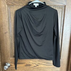 Evereve Charcoal Long Sleeve Top